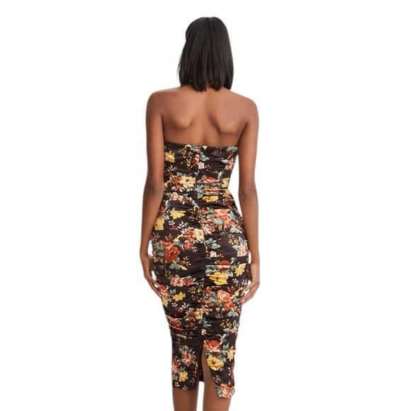 Veronica Beard - NWT Kupa Floral-Print Strapless Dress Sz 12 - Picture 3 of 11